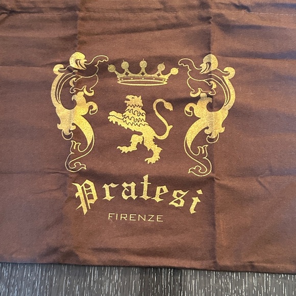 Pratesi Italy leather wristlet bag pouch cross body curio color - Picture 13 of 13